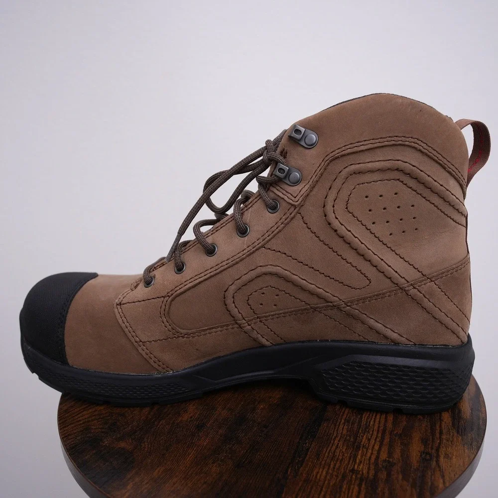 Red Wing 2454‎ Men Waterproof Aluminum Toe Work Boots Brown Leather 13 E2 Wide